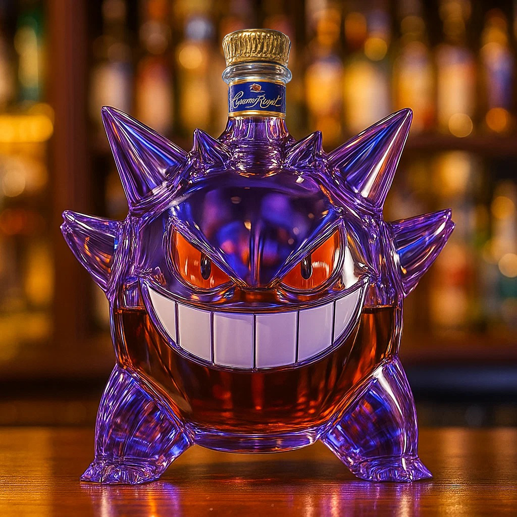 Gengar Limited Edition Whiskey Bottle
