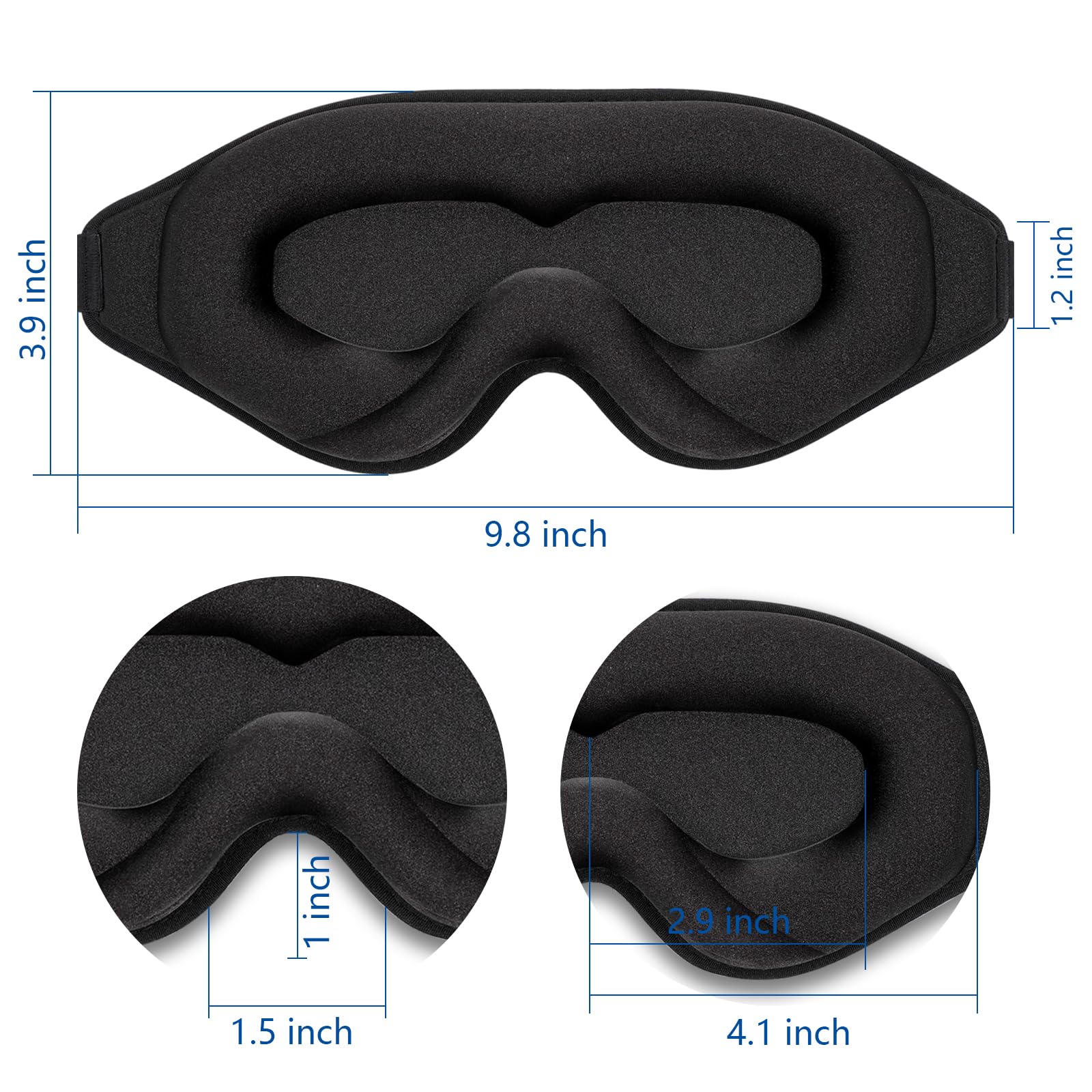 💤Sleep Mask 3D Eye Mask, 100% Block Out Light🌒