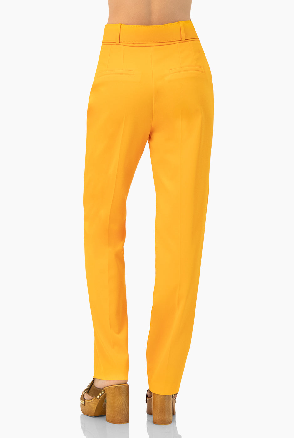 Pantalon sastreado en tono naranja