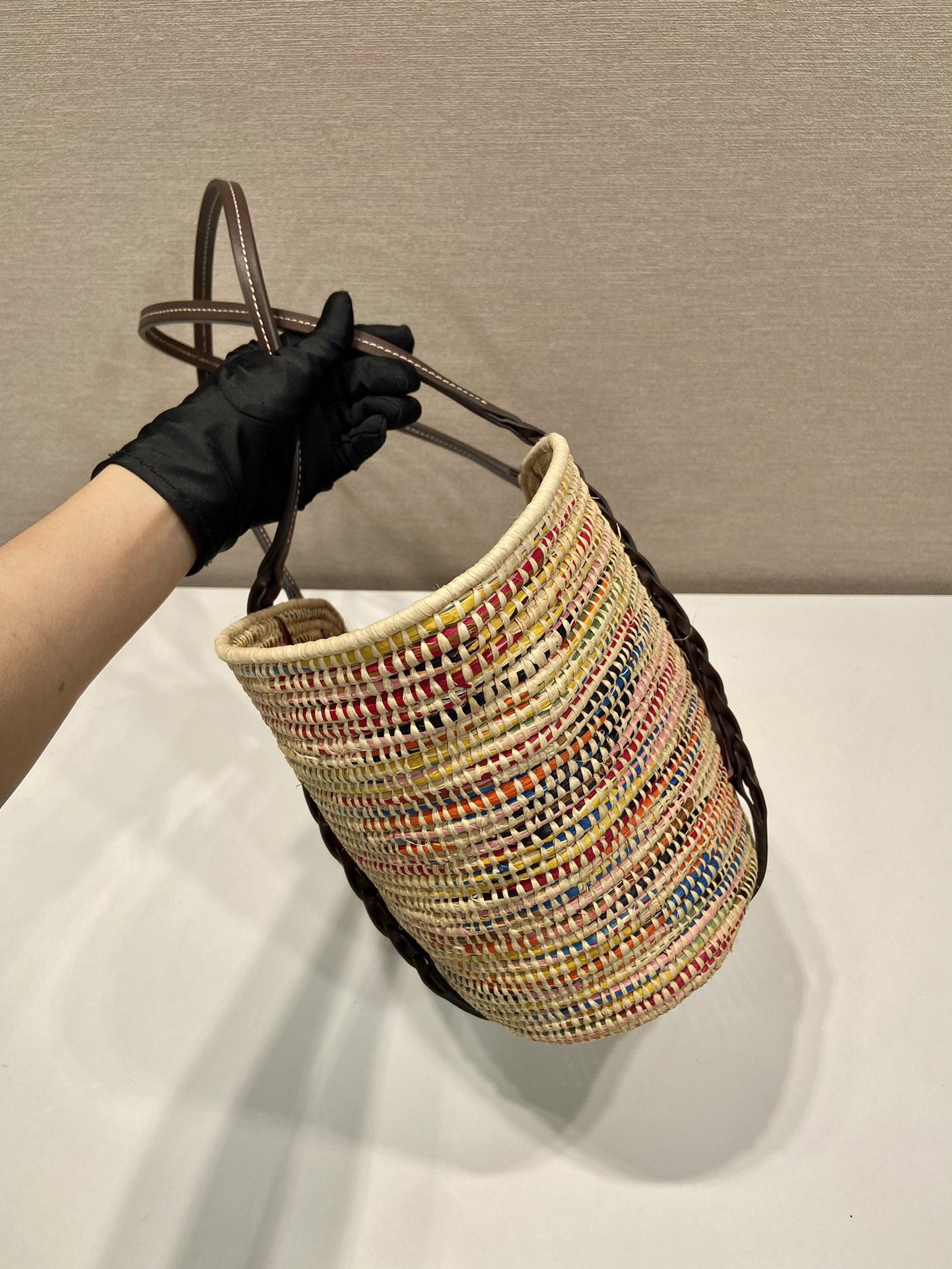 Prada Woven Vegetable Basket 1BG312