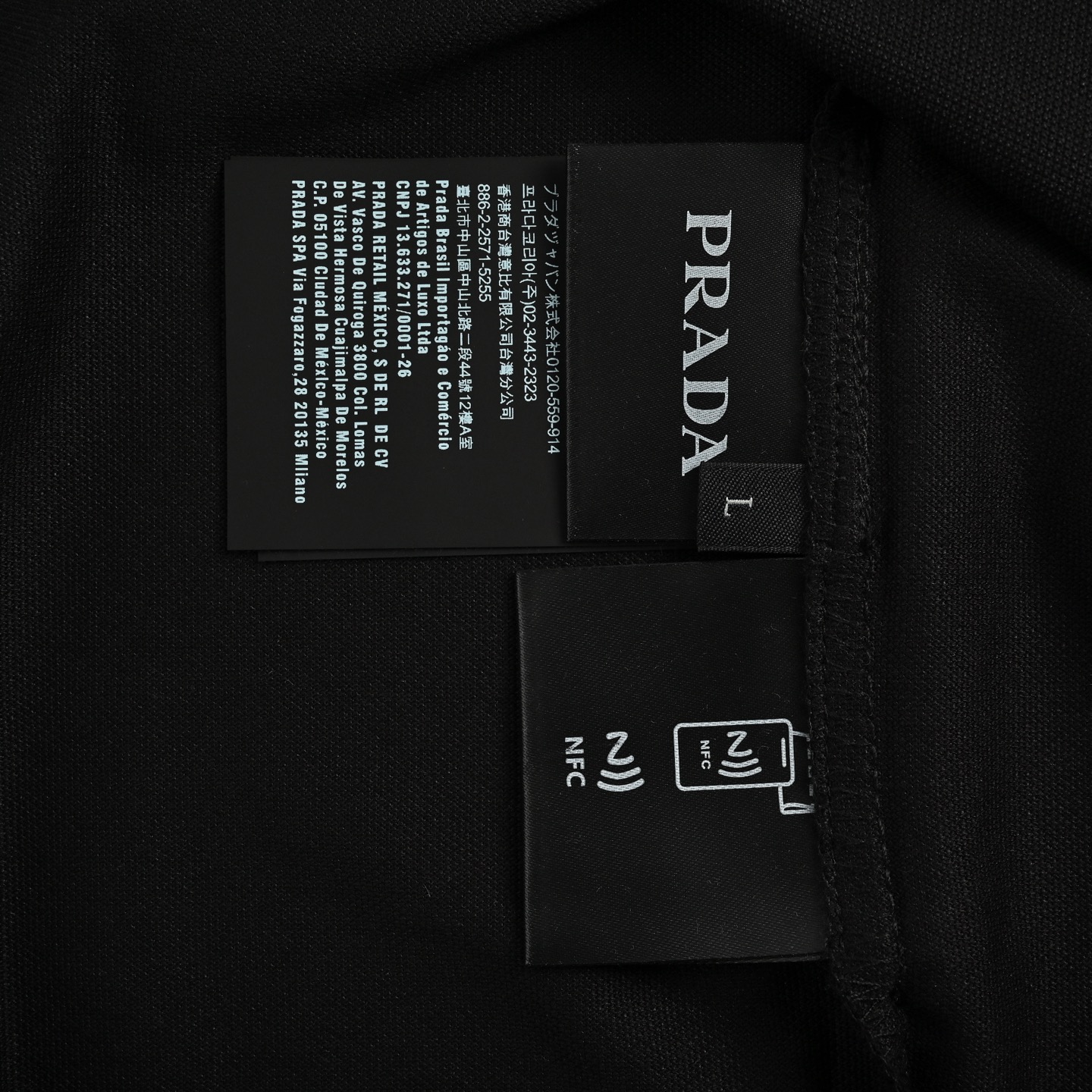 Prada 25ss small logo embroidered red label Polo short sleeve
