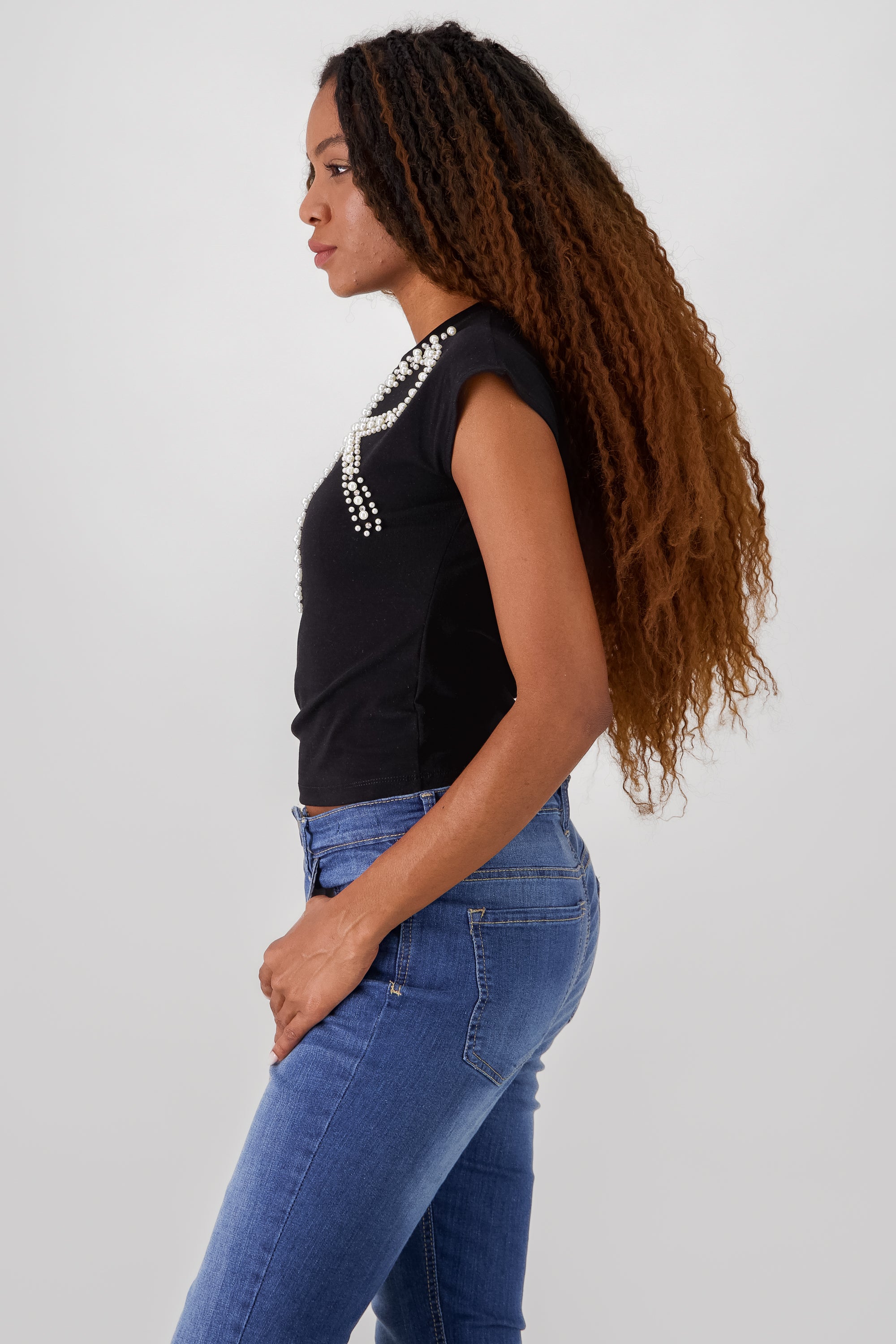 Detail Bow Top Crop