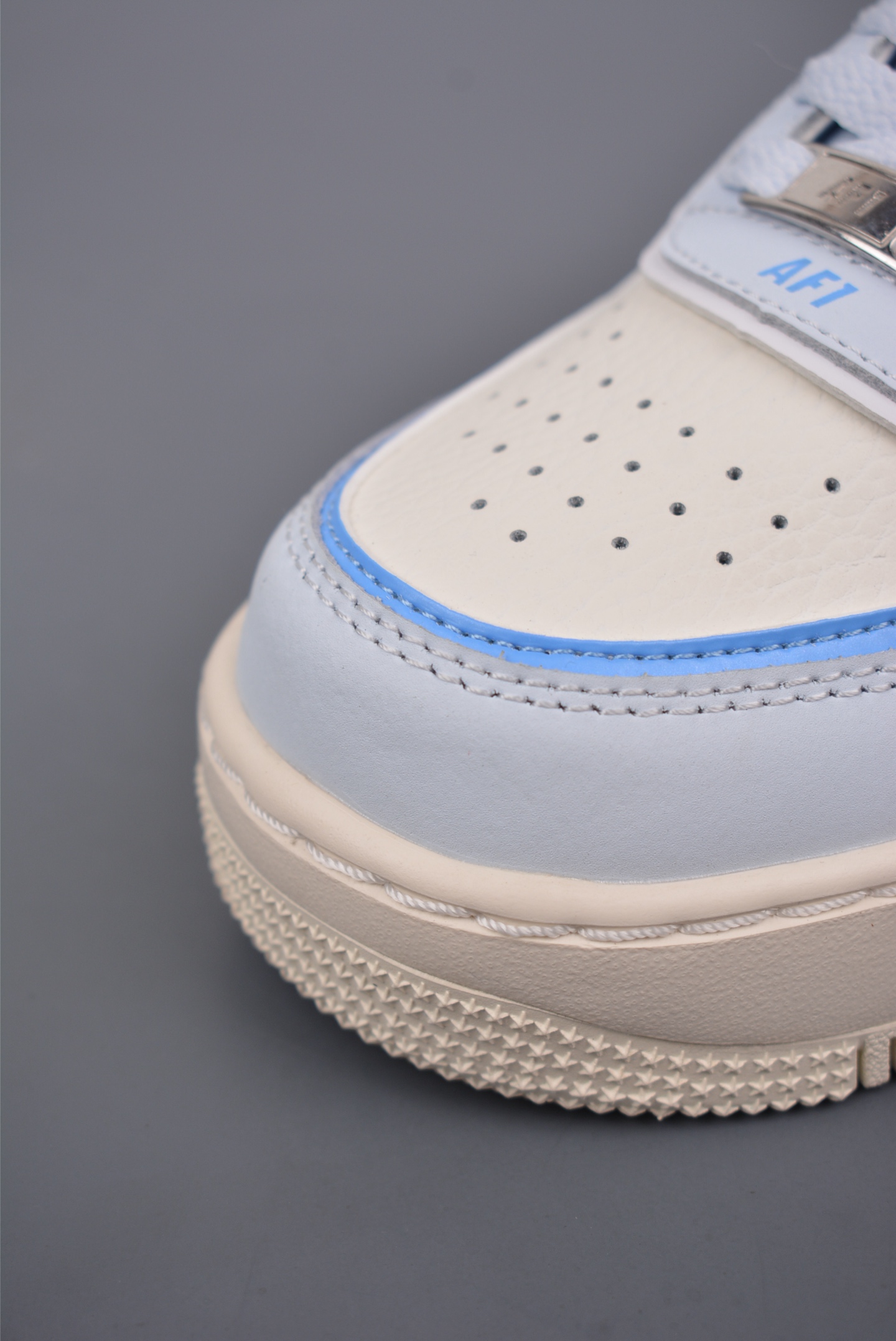 Nike WMNS Air Force 1 Shadow Leather White Blue DZ1847-400