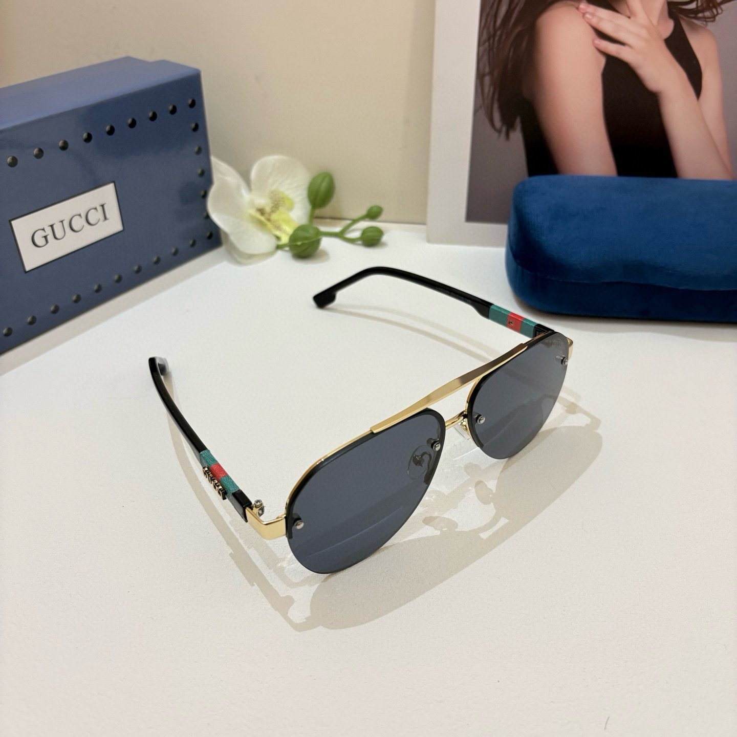 Gucci rimless sunglasses