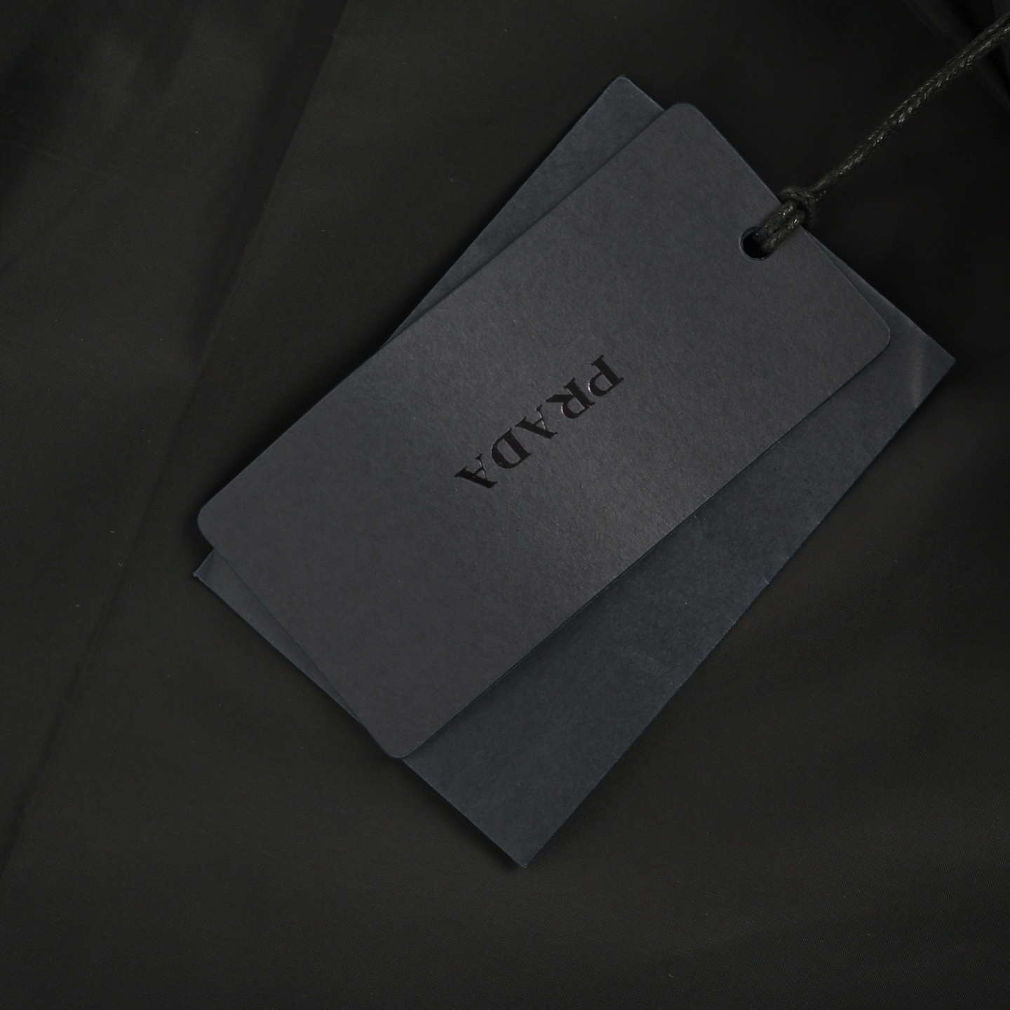 Prada 25Fw flap pocket concealed button recycled nylon stand collar jacket