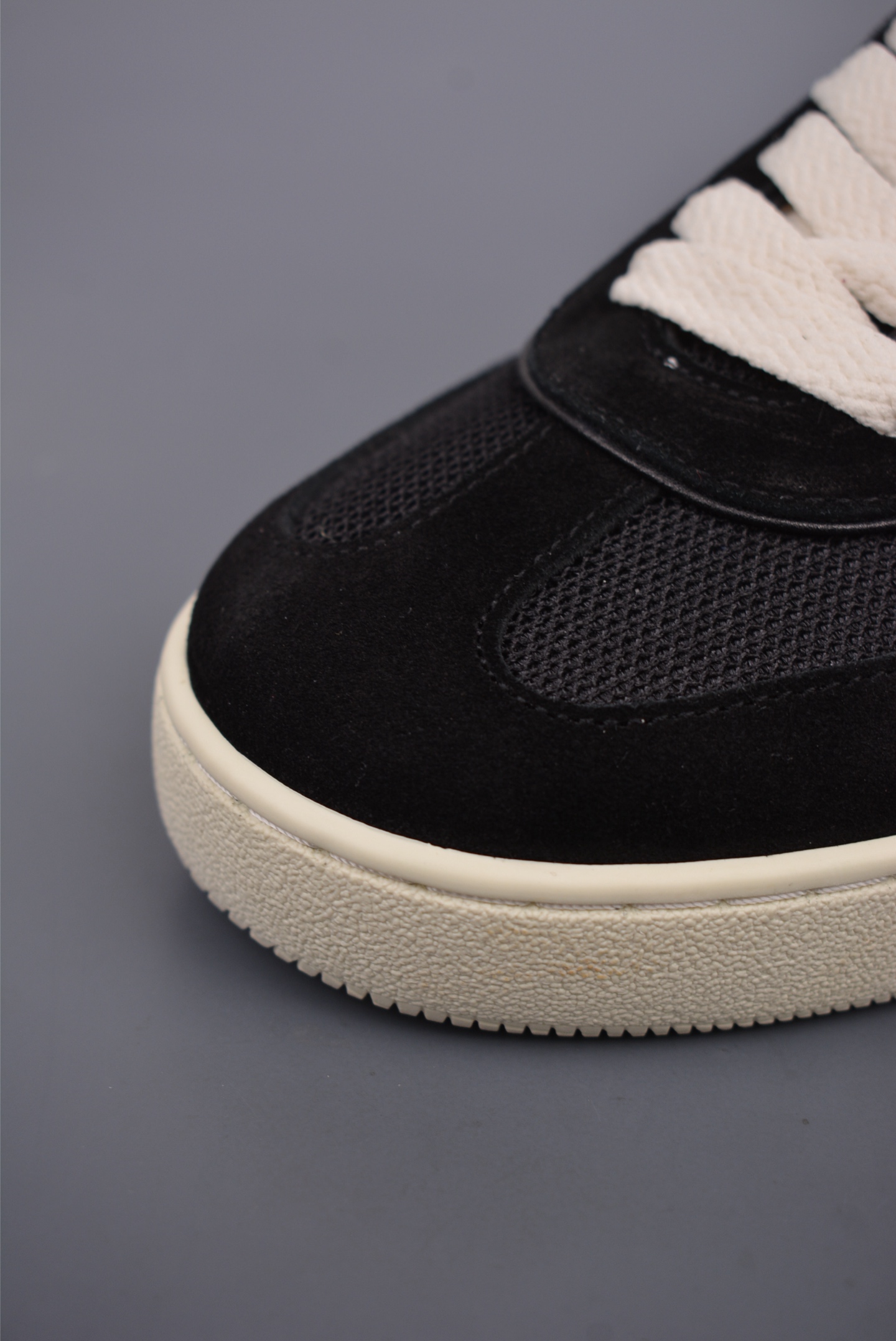 Gucci Interlocking G Suede Sneaker G74 Black and White