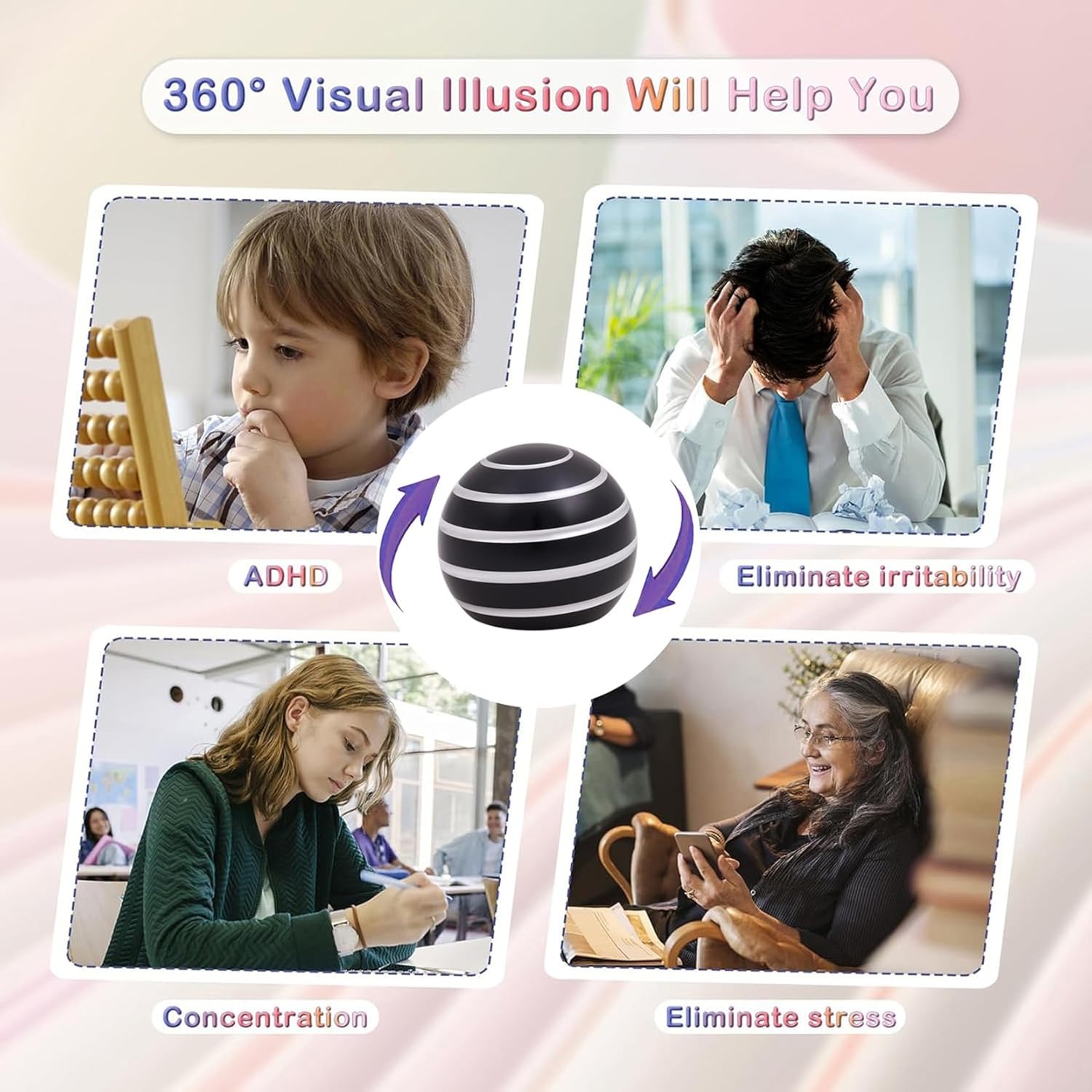 ✨Flash Sale✨Fully detachable desktop ball transport gyroscope fingertip rotating gyroscope decompression