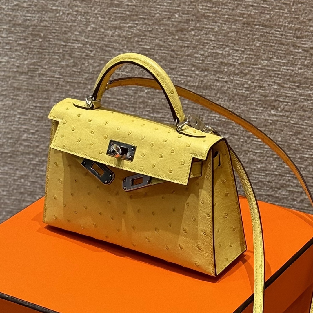 Hermes mini kelly2 9RLime handbag (handmade to order)