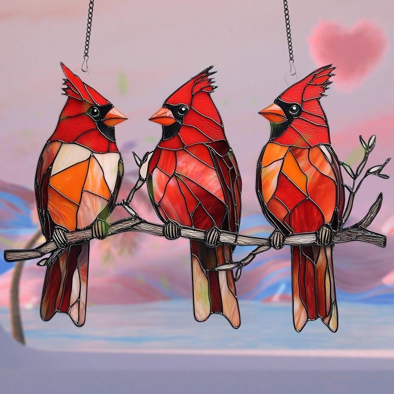 🔥Super Sale - 49% OFF🐦 2D Acrylic Cardinal Sun Catcher