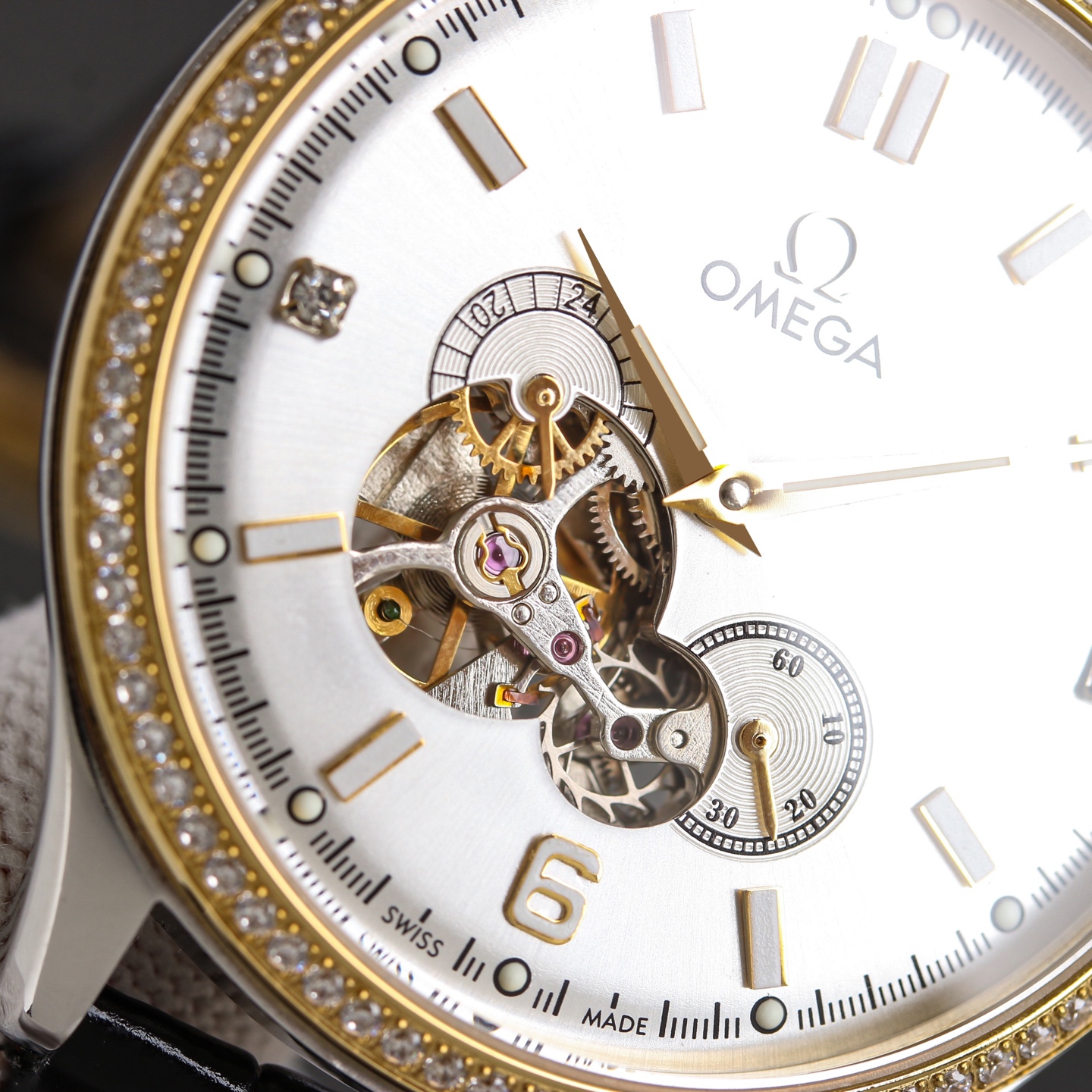 Omega Men's Full Diamond Set Watch