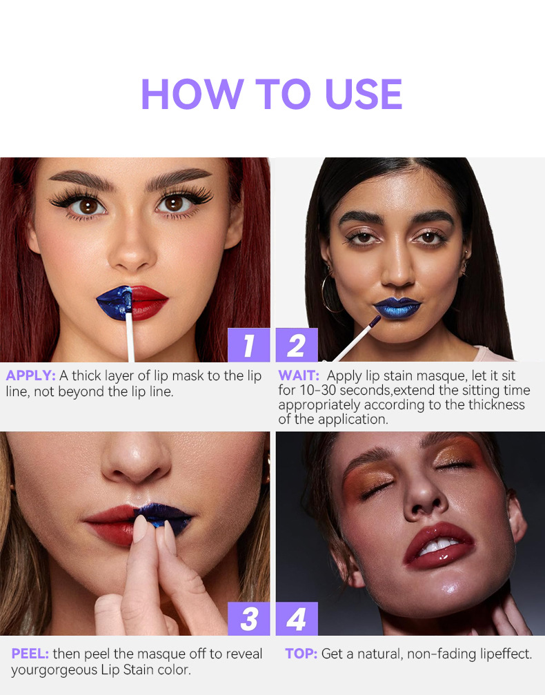 🌟 Lip Stain Masque💄✨No need to reapply!✨😍Up to 10 hours of wear!💓Waterproof non-stick cup💋