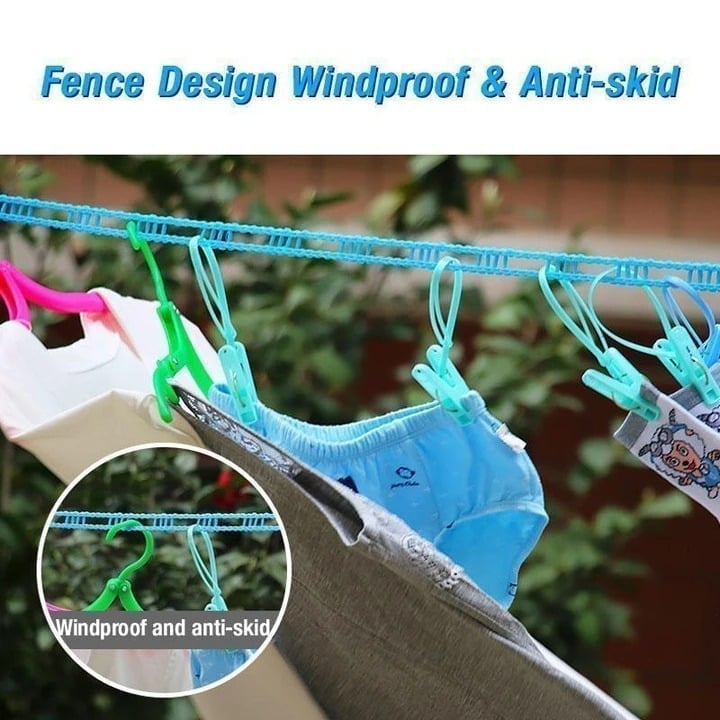 🔥Last Day 50% OFF🔥Windproof Non-Slip Clothesline(32 ft)🔥BUY 3 GET 2  FREE(5 PCS)