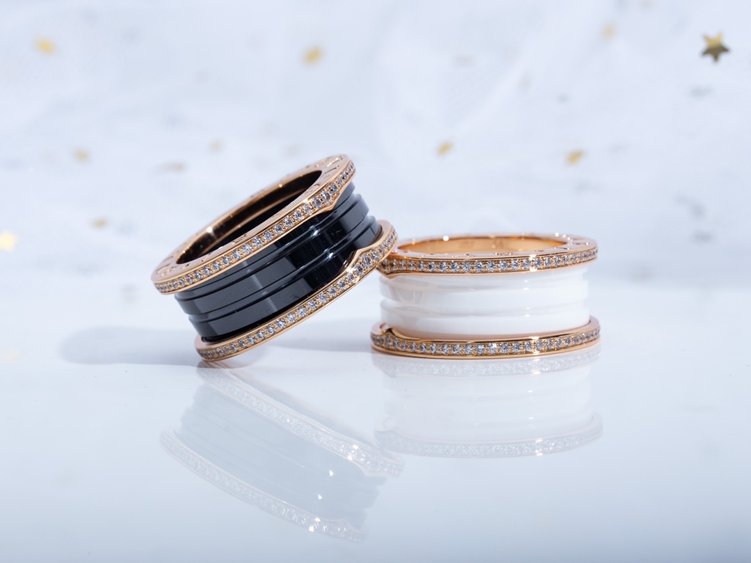 Bulgari Ceramic Diamond Ring