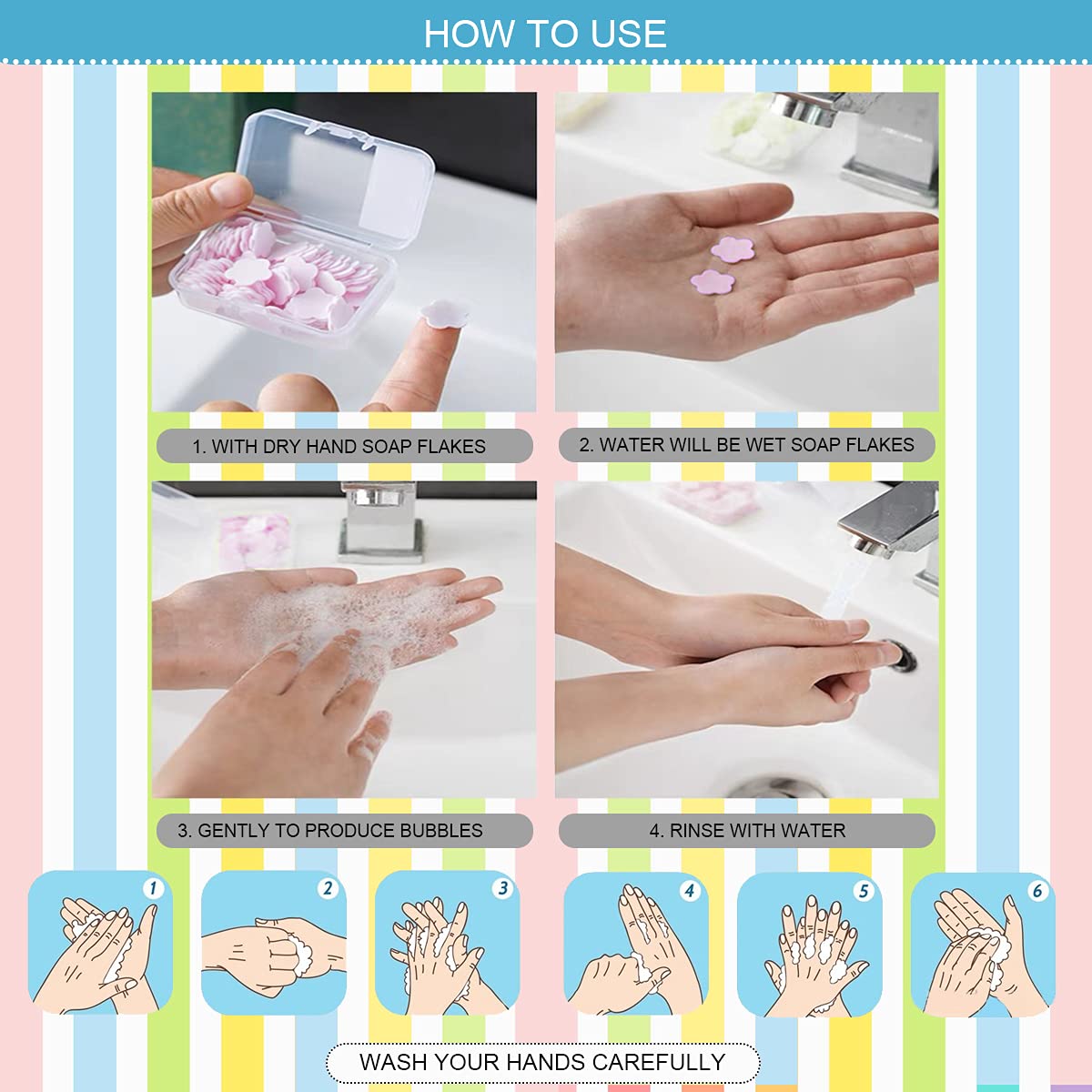 🔥Mother's Day Sale 50%-Portable Soluble Soap Paper🔥BUY 2 GET 10%OFF&FREE SHIPPING🔥