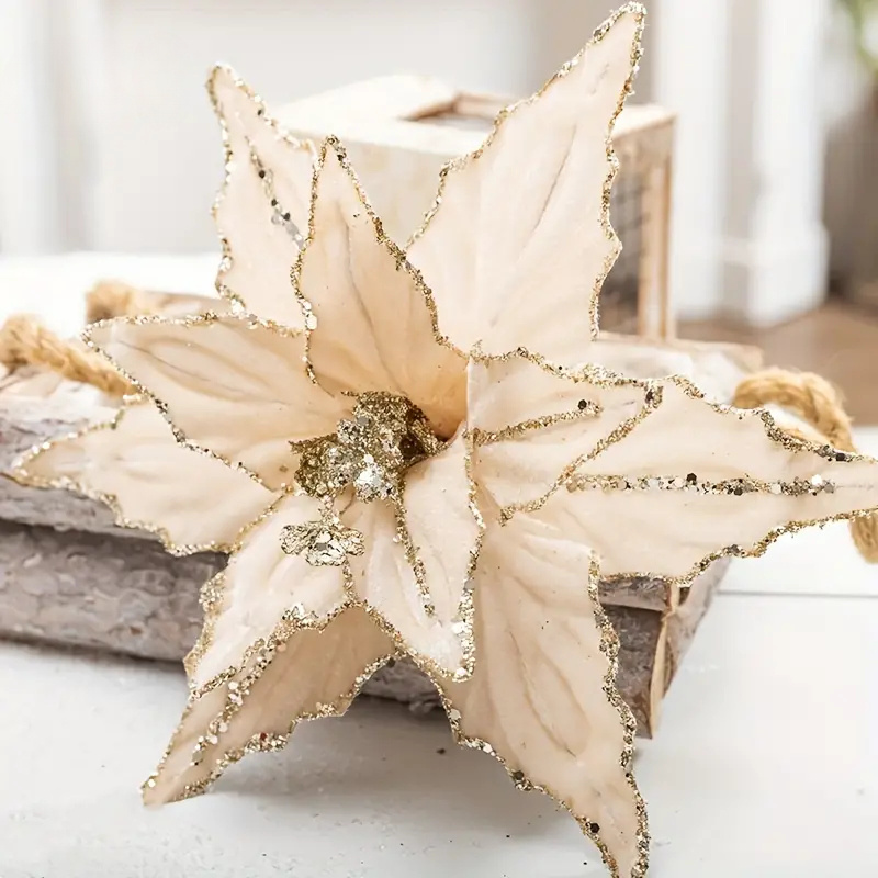 🎄Early Christmas Sale 49% OFF🎄Sequined Velvet Artificial Christmas Flower-Buy More Save More