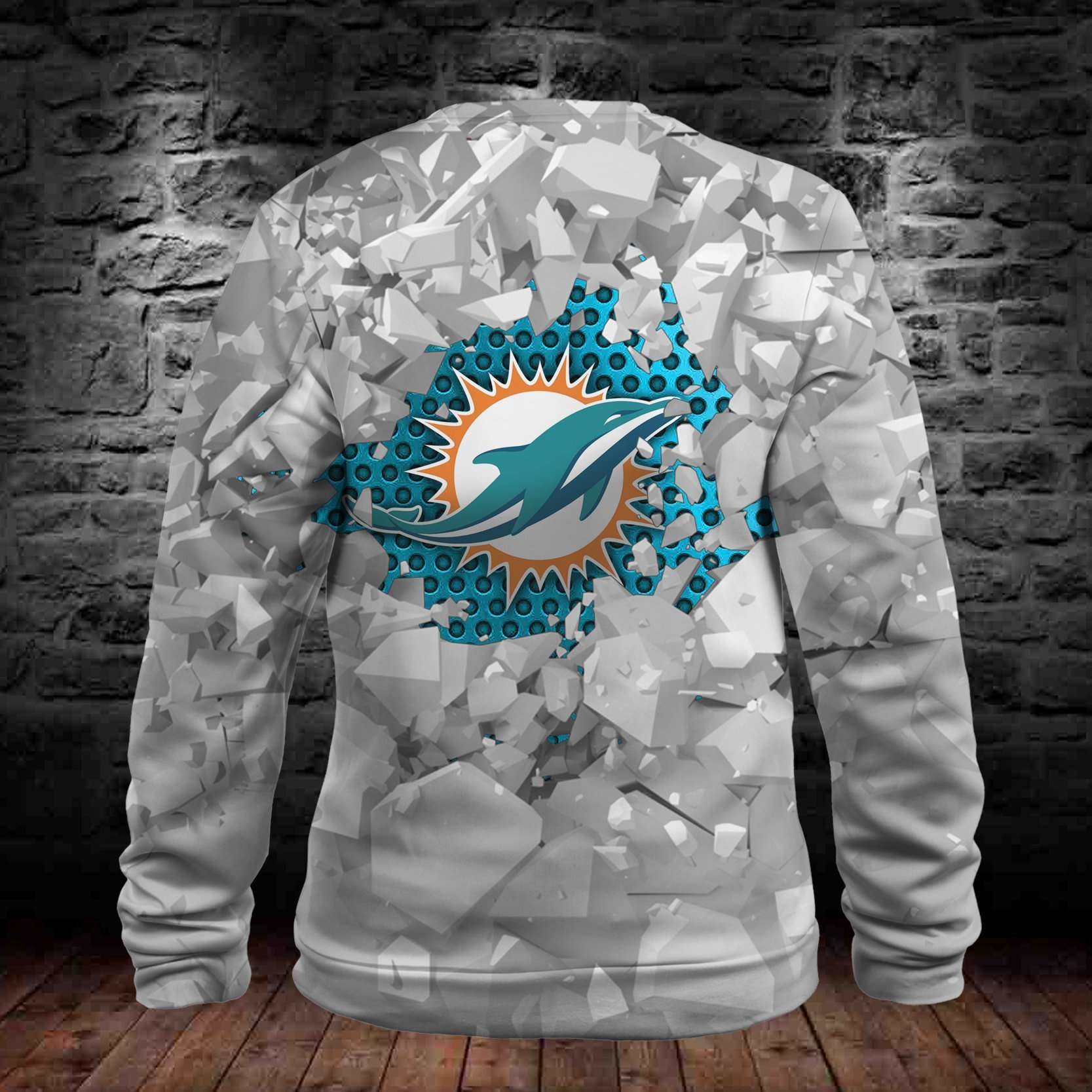 DOLPHINS HOODIE 3D ICE19