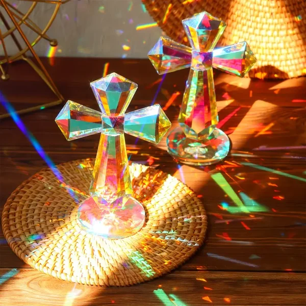 ON SALE🔥✝️💎 6 inch Crystal Cross Suncatcher-✨Buy 2 Get 10% OFF & Free Shipping