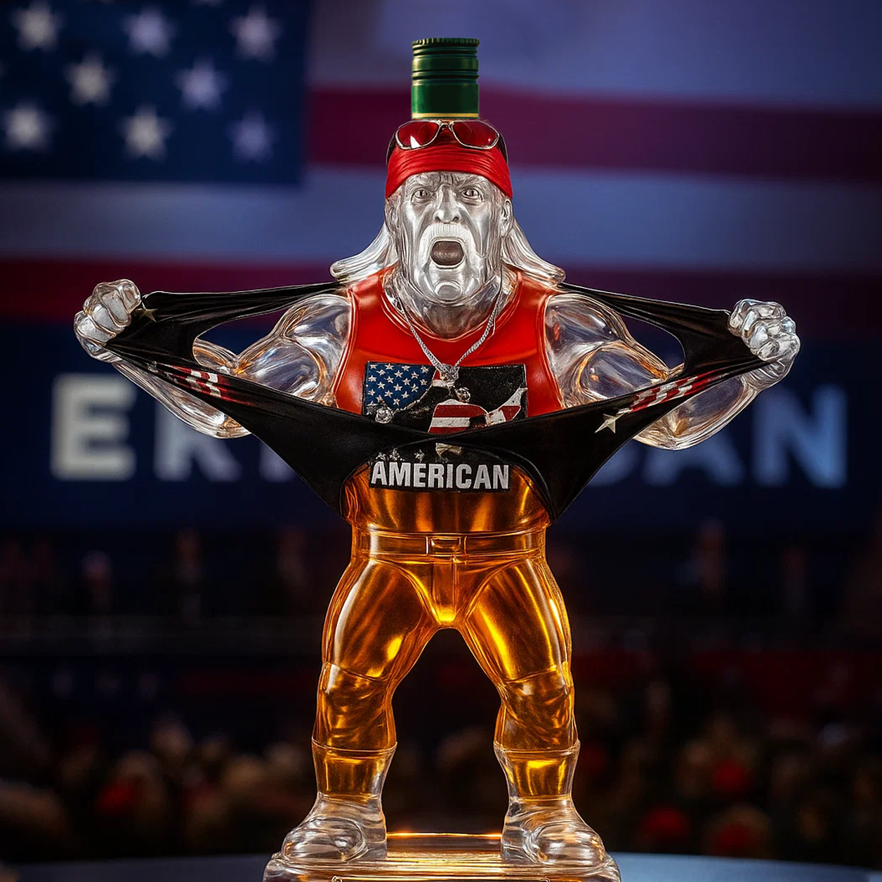 Hulk Hogan Whiskey Bottle