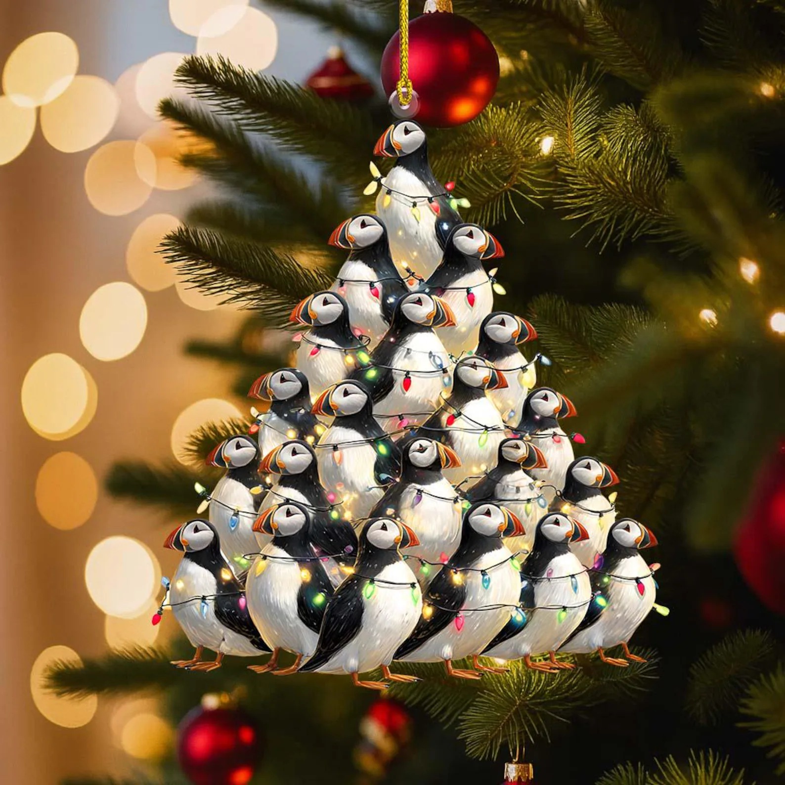 Puffin Christmas Tree Decoration