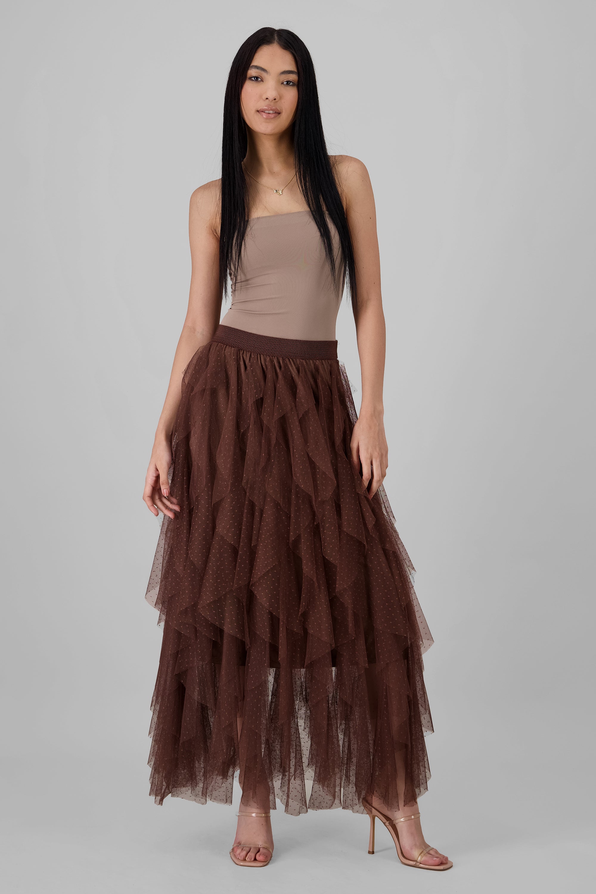 Maxi Skirt with Ruffles