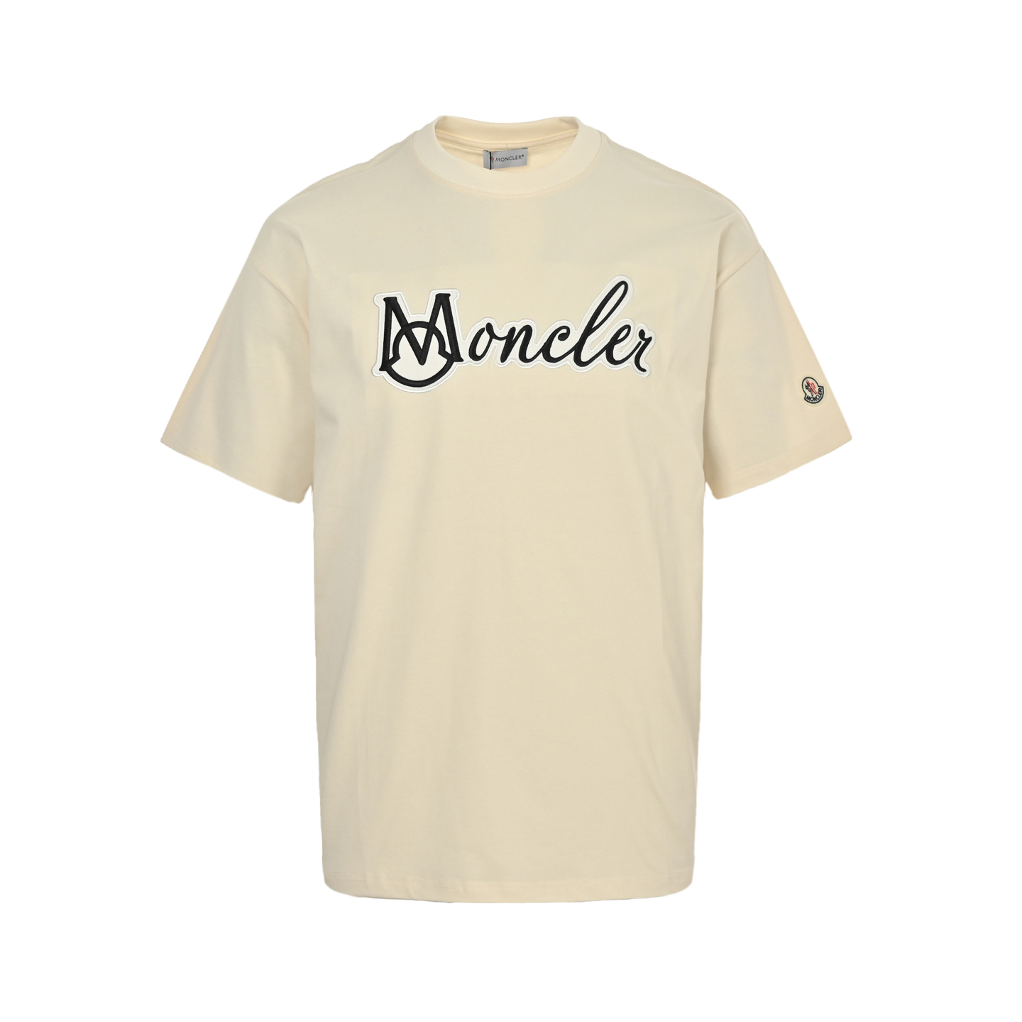 Moncler 25ss letter logo embroidered short sleeve