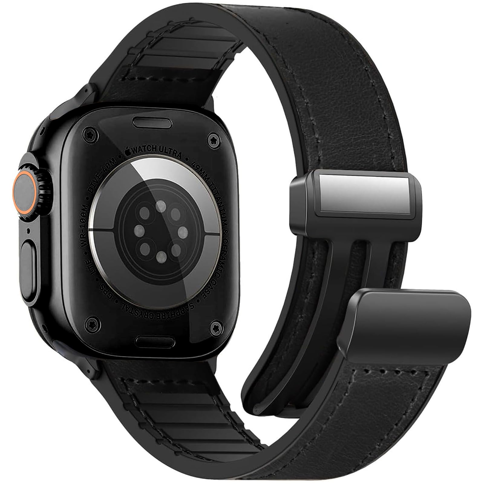 Magnetic Leather Bands Compatible with Apple Watch