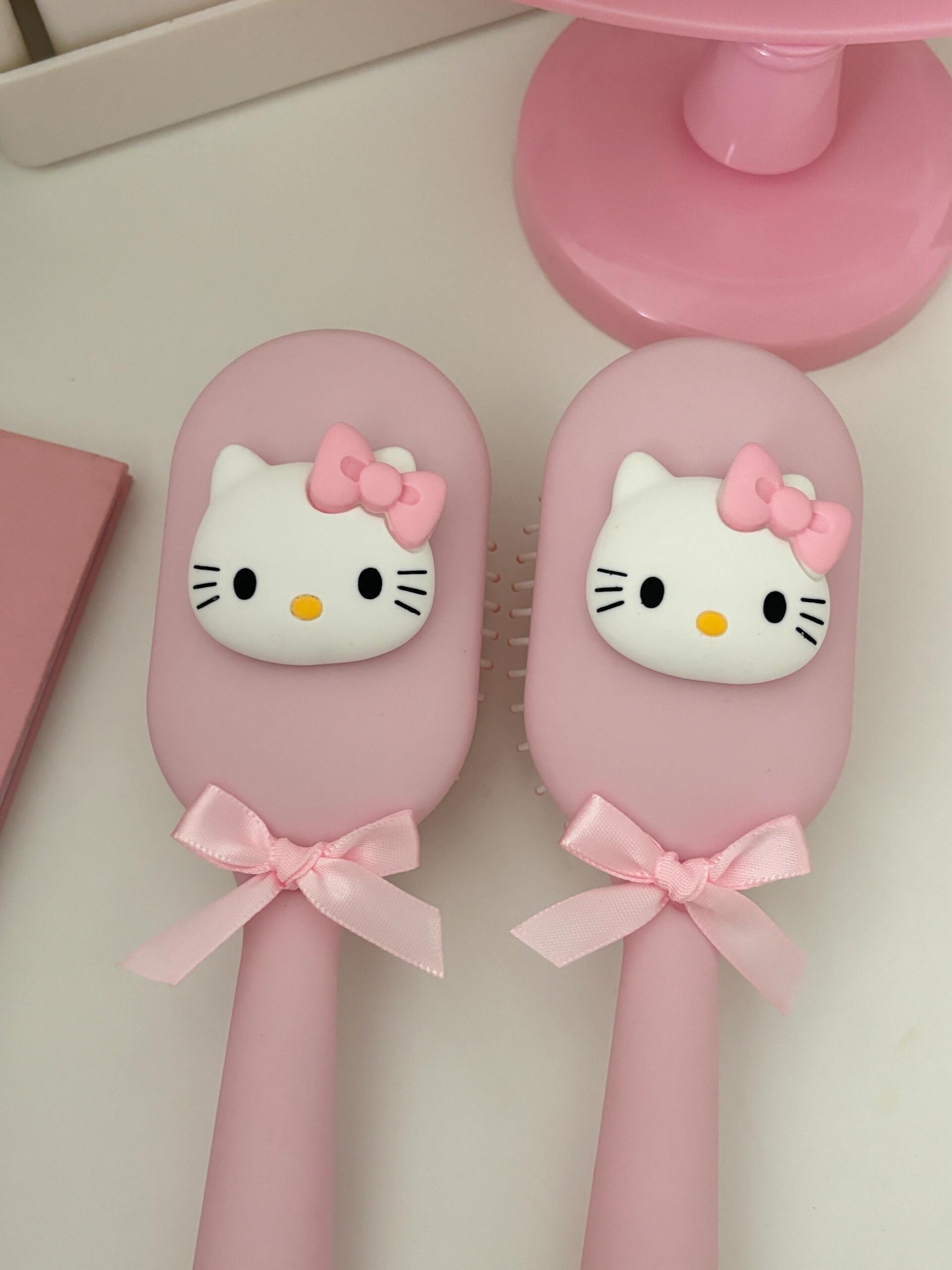 Hellokitty Pink Cute Hair Brush Comb