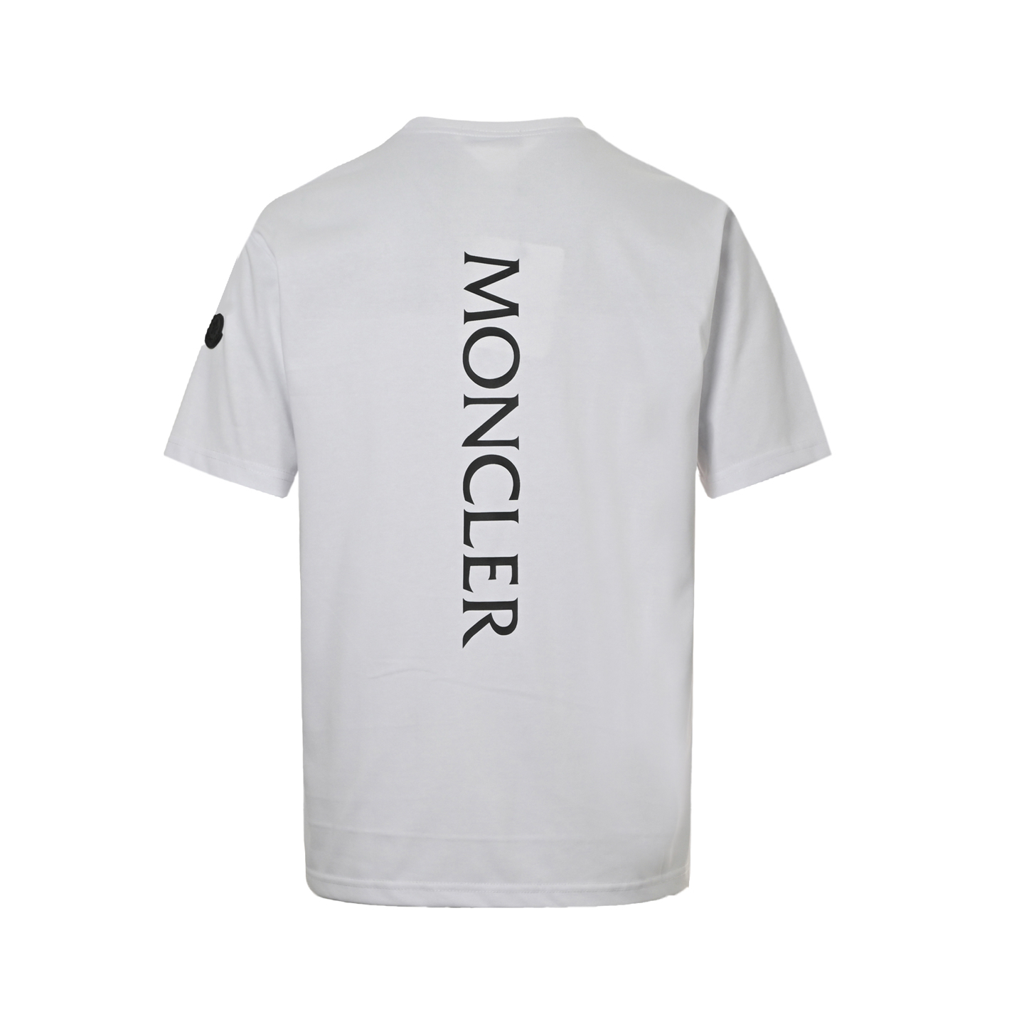 Moncler 25ss chest patch back letter print short sleeves