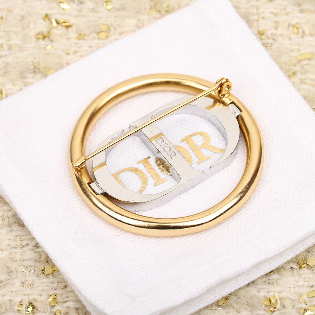Dior CD Brooch