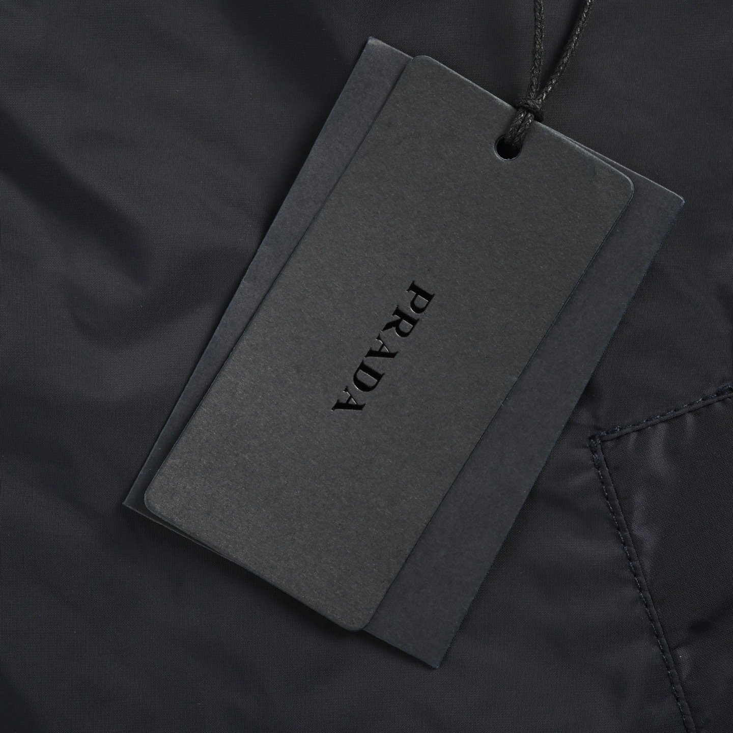Prada 25Fw triangle logo contrast zip recycled nylon hooded jacket