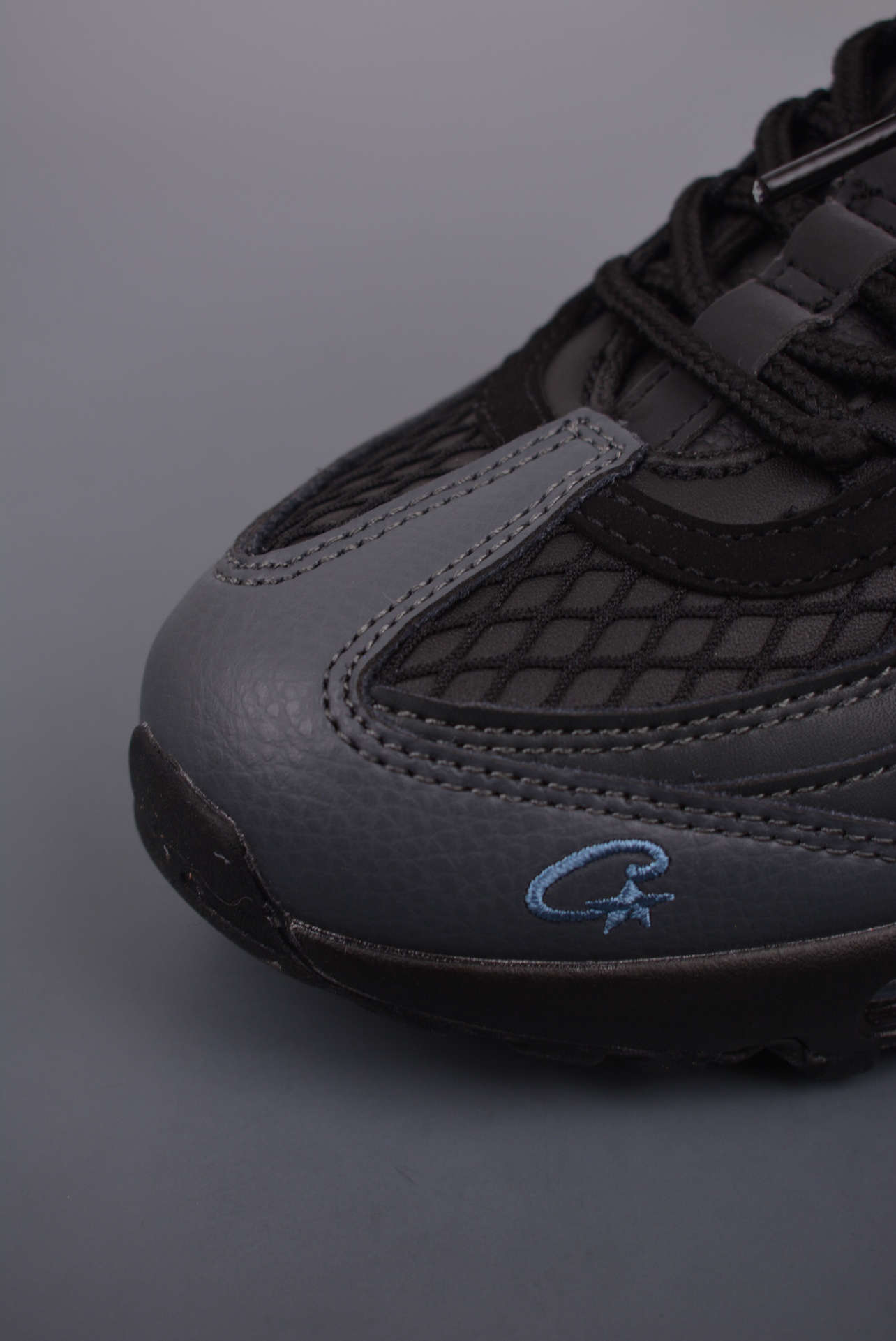 NIKE Air Max 95 air cushion running shoes black gray blue