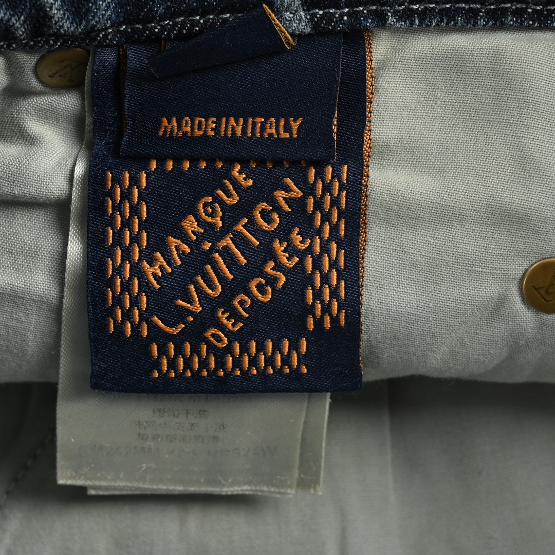 Louis Vuitton 24ss jacquard denim shorts