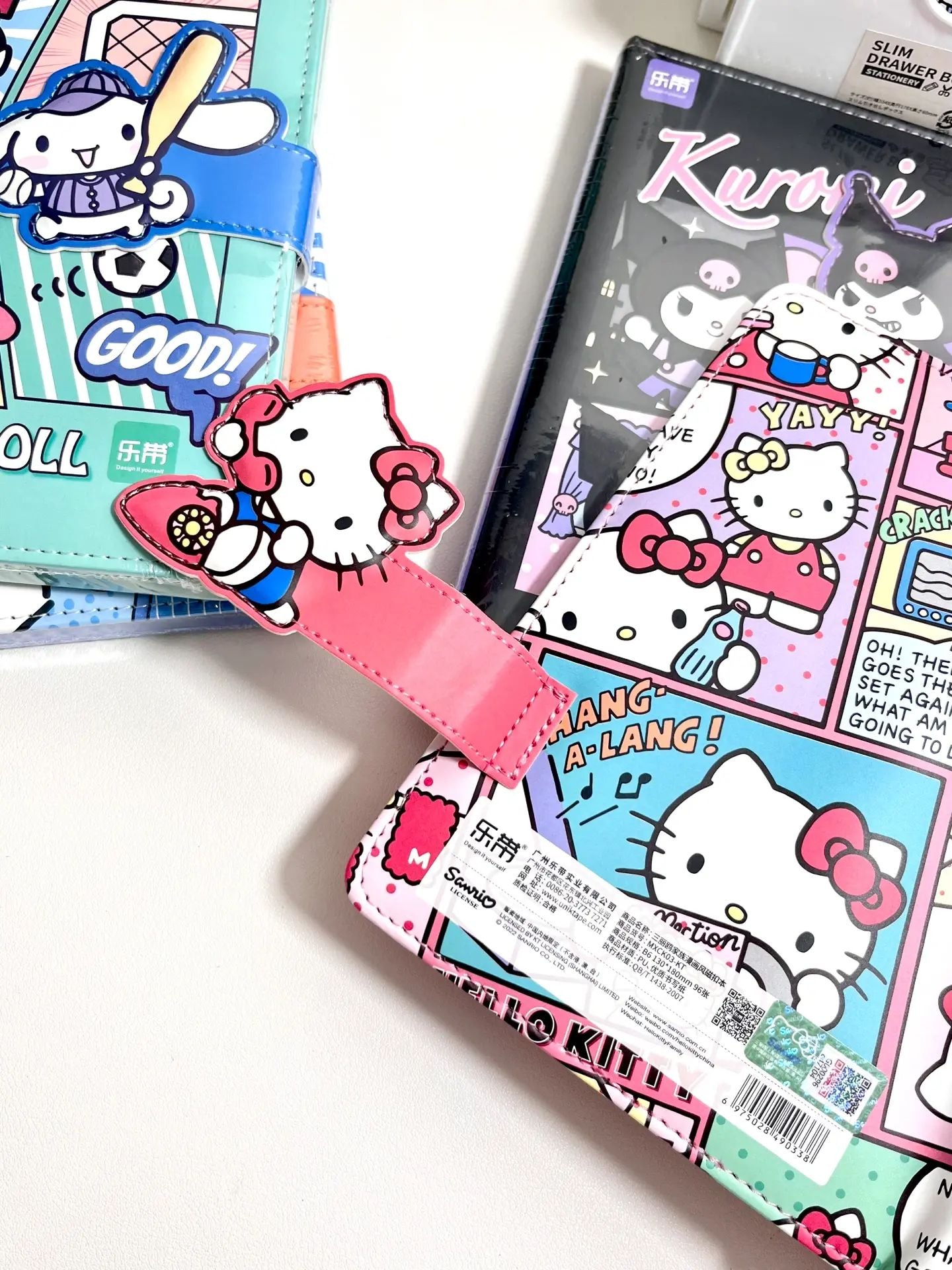 Sanrio Magnetic Clasp Notebook( B5, 6.9x9.8 Inches, 96 Lined Pages)|Diary Personal Journal for Women  Office School Supplies