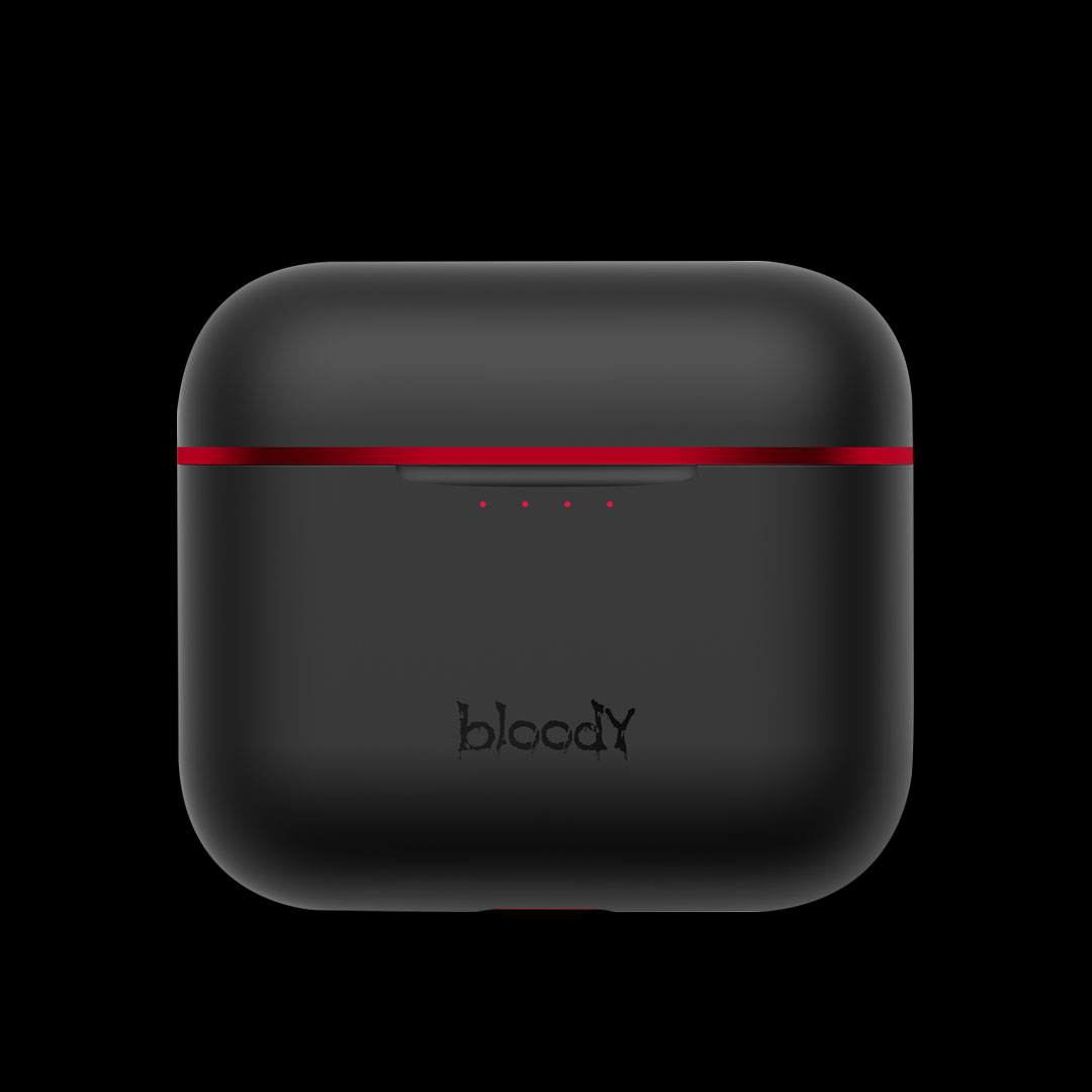 Bloody Red Inspired Wireless Earphones, Active Noise Reduction Waterproof For Gaming