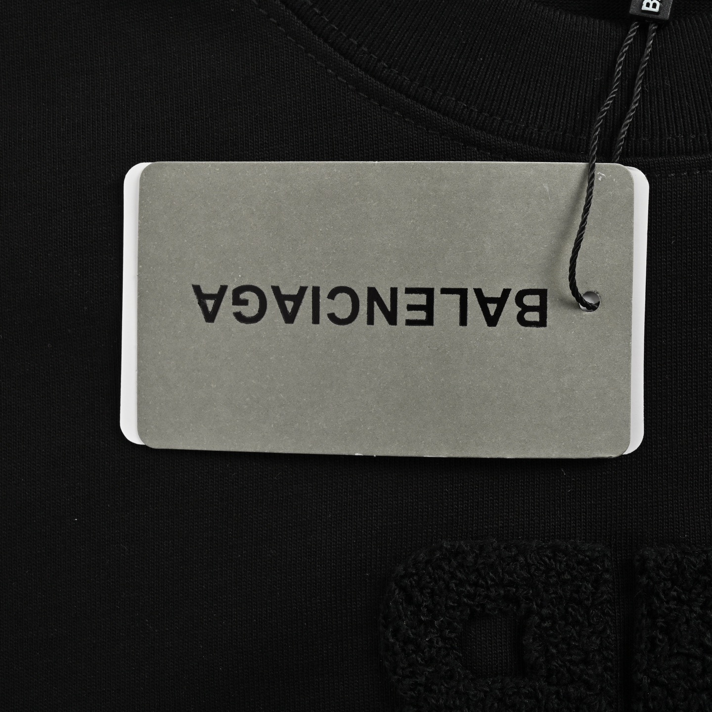 Balenciaga 25ss double B towel embroidered short sleeves