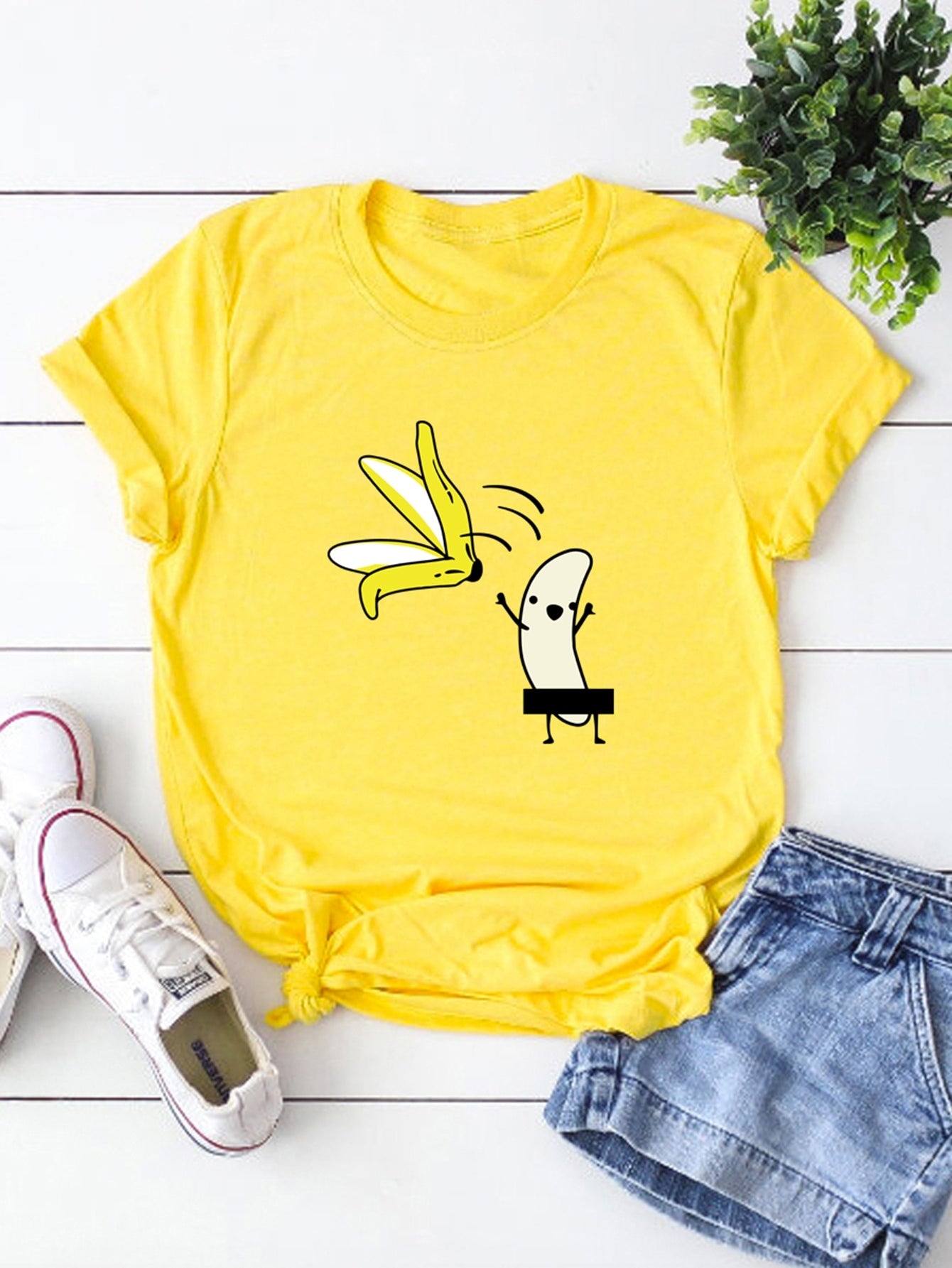 Cartoon Print Tee