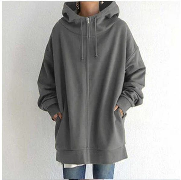 (🎁2024 New Year Hot Sale🎁)Women's Autumn/Winter Zipper Hooded Sweater