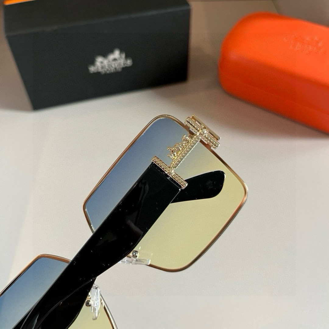 Hermes Large Frame 3D Sunglasses