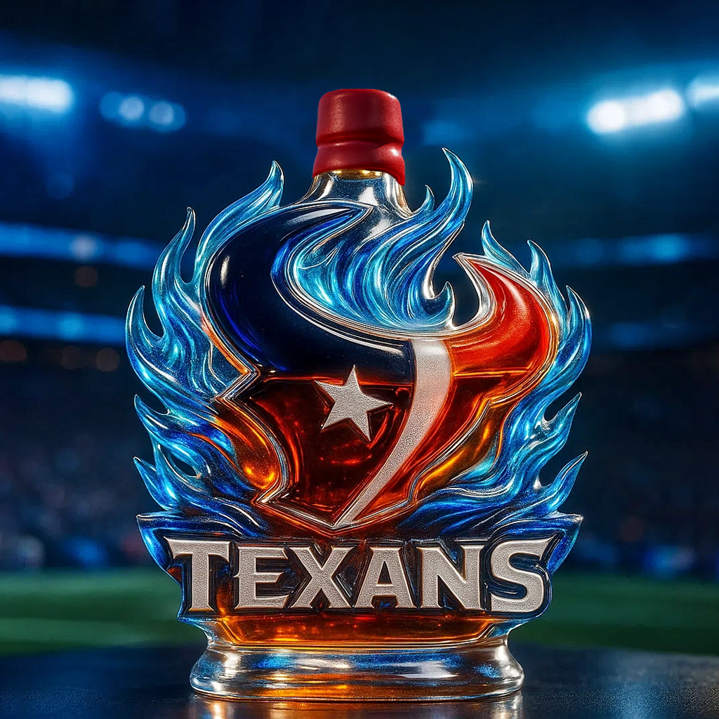Fire of the Lone Star, Spirit of the Bull——Houston Texans Whiskey Bottle