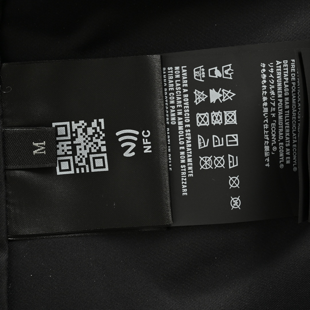 Prada 24Fw high-density triangle logo nylon shirt jacket