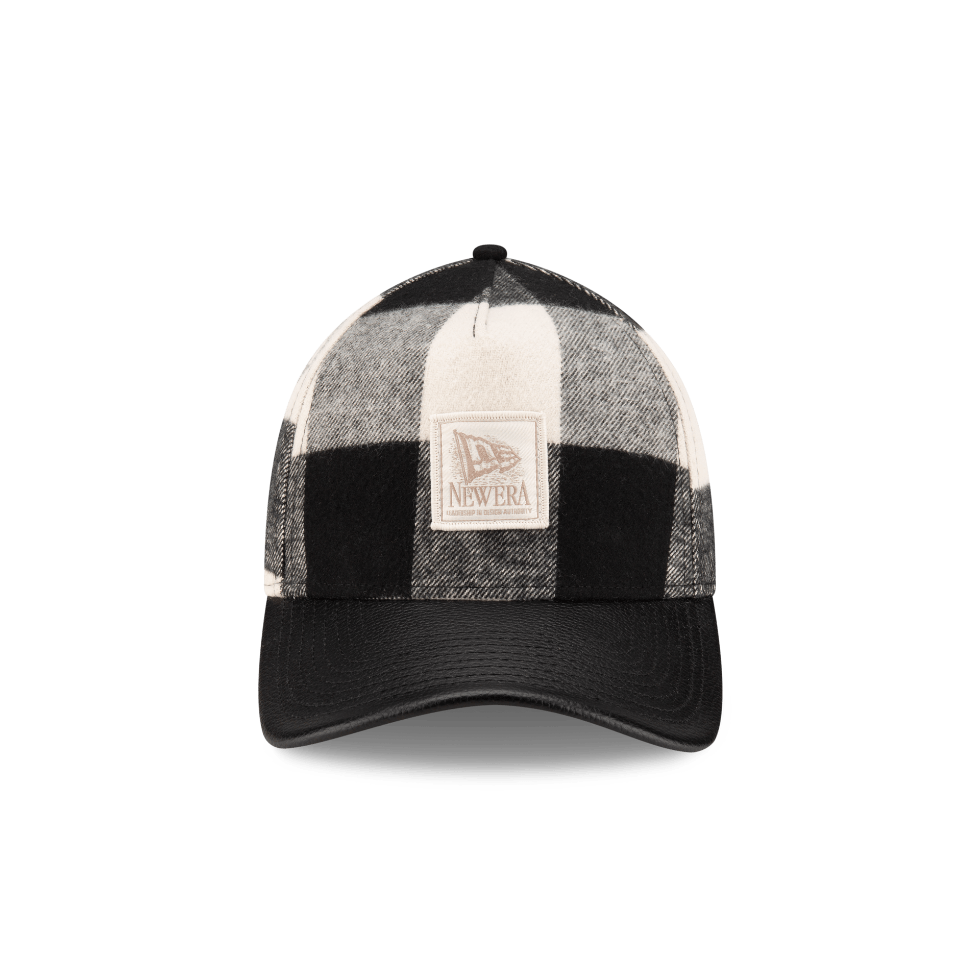 Lumber Plaid College White 9FORTY A-Frame Adjustable Hat