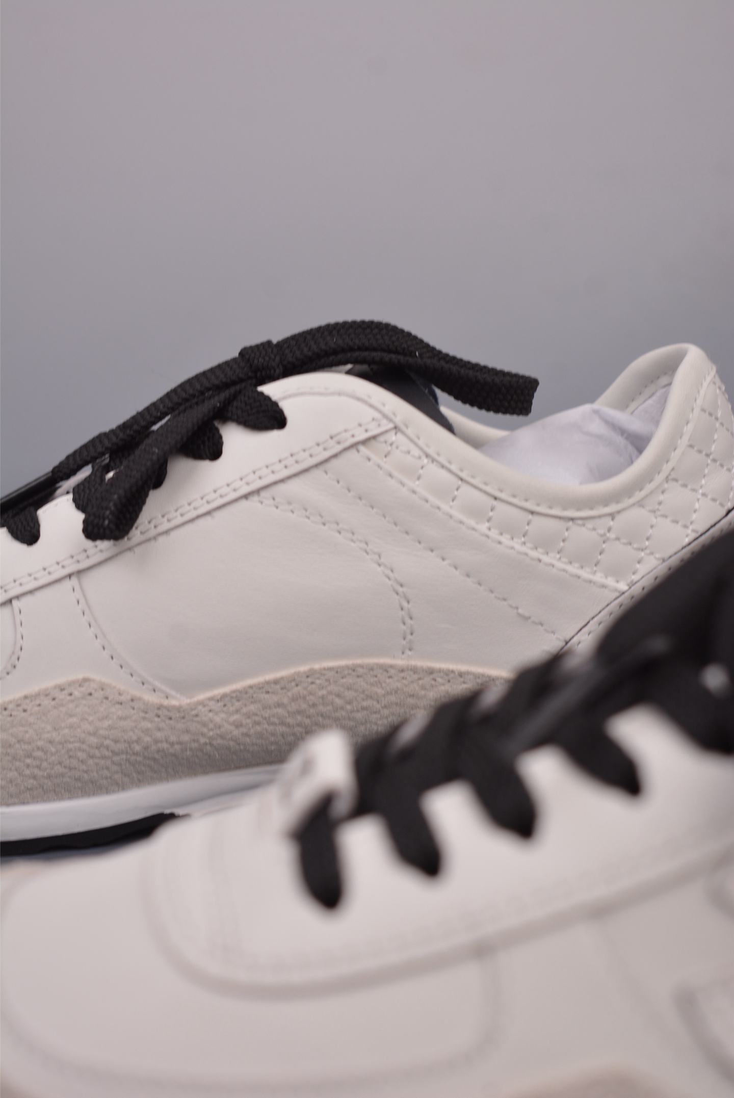 Chanel Calfskin Trainers Sneaker White Beige