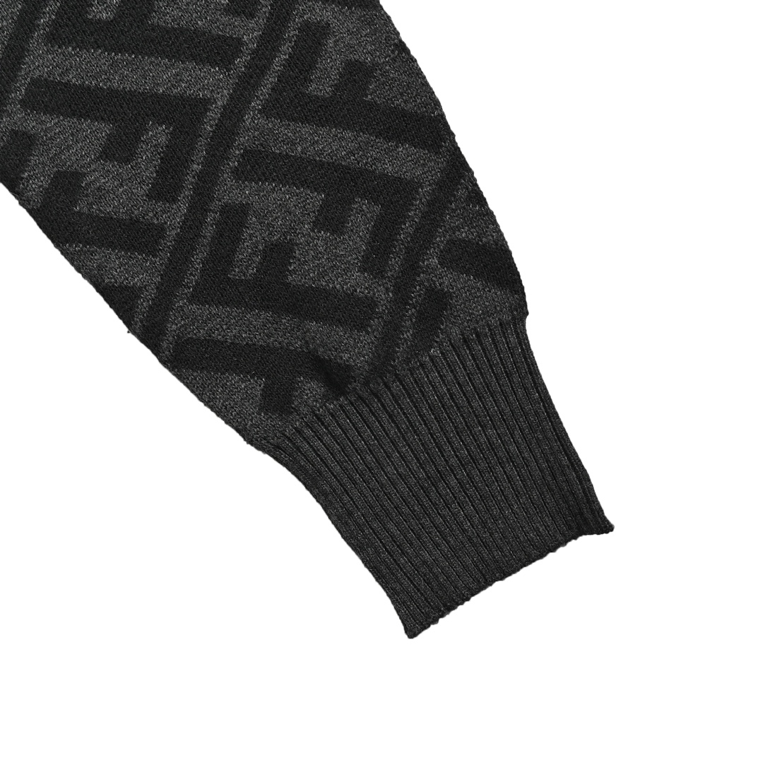 Fendi 24Fw FF all-over jacquard crew neck sweater