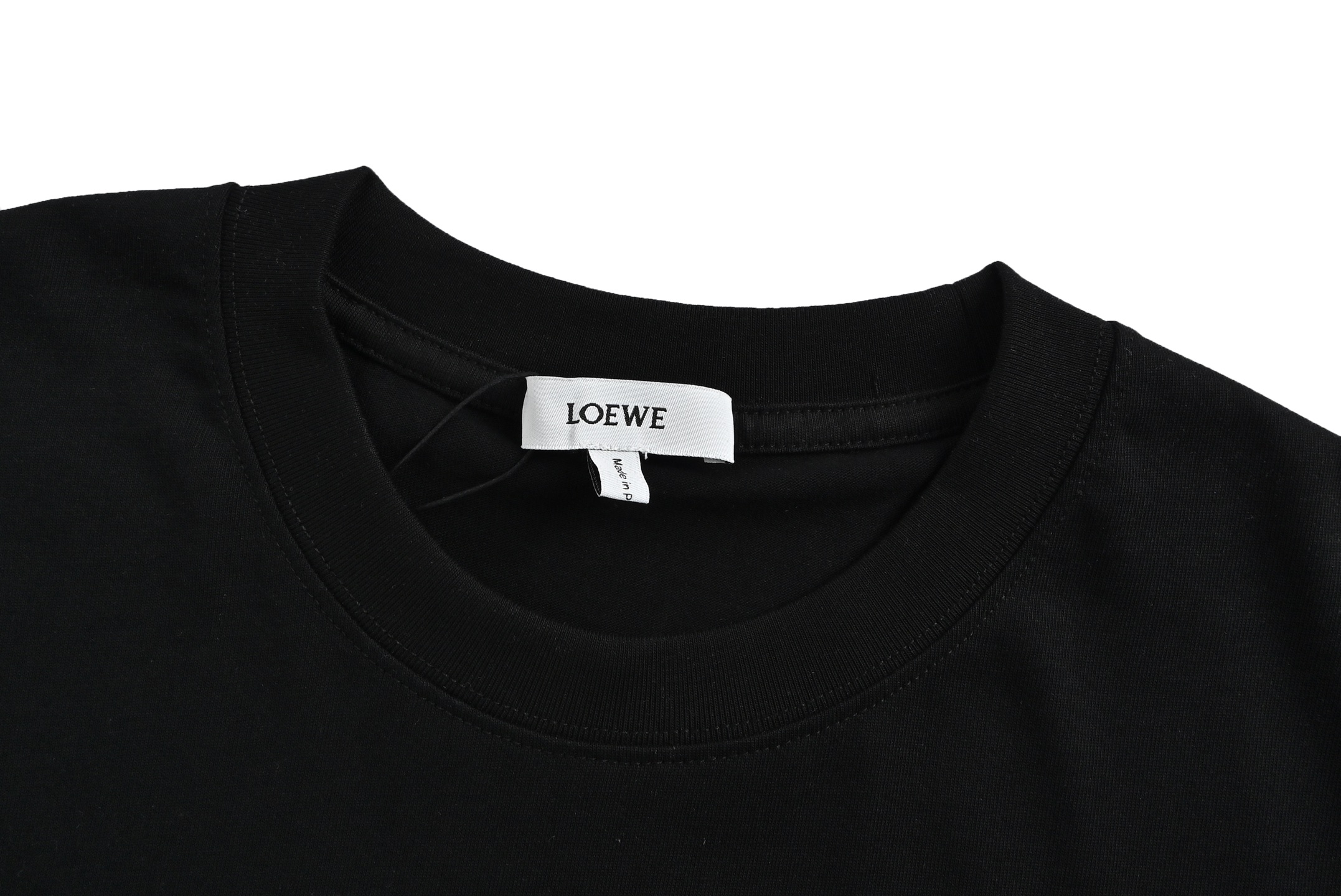 Loewe 25ss contrast logo embroidered short sleeve