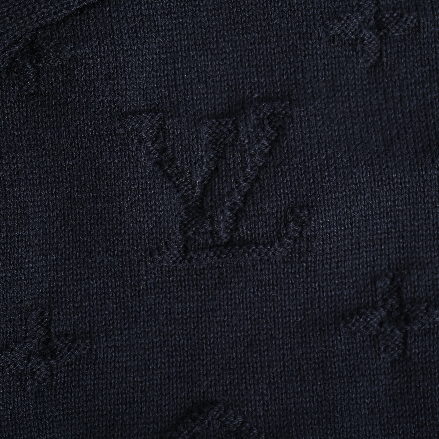 Louis Vuitton 25ss sleeve monogram jacquard knit short sleeve