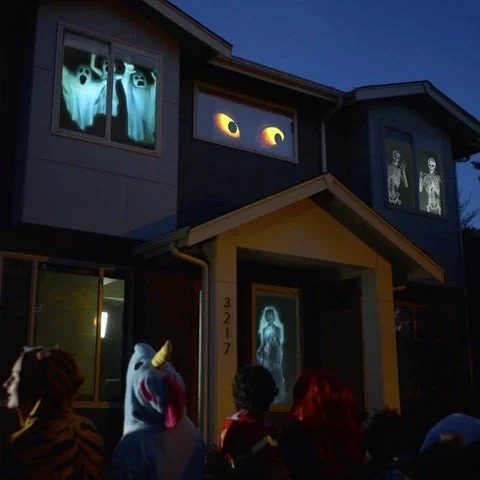 (🔥Last Day Promotion-SAVE 60% OFF)👻Halloween And Christmas Holographic Projection-BUY 2 GET 10% OFF & FREE SHIPPING