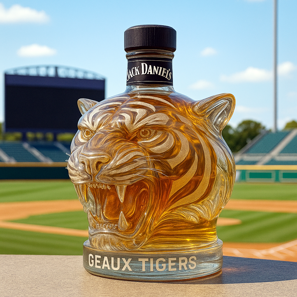 LSU Tigers Whiskey Bottle