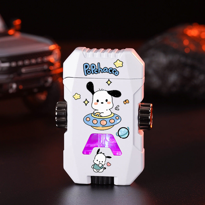 Cartoon Decompression Gyro Lighter Colorful Lights
