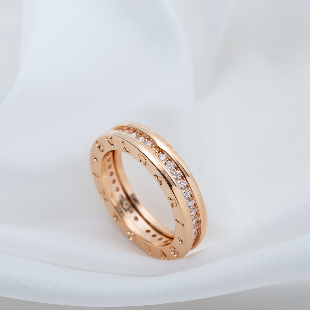 Bulgari zero single ring with diamond ring