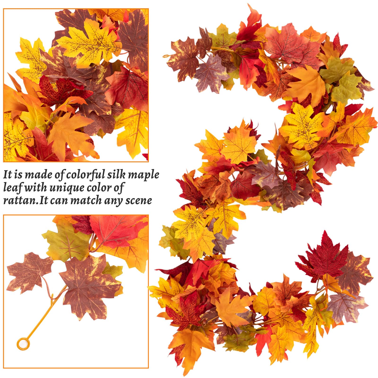🔥ON SALE - 50% OFF🔥 2 Pack Fall Maple Leaf Garland
